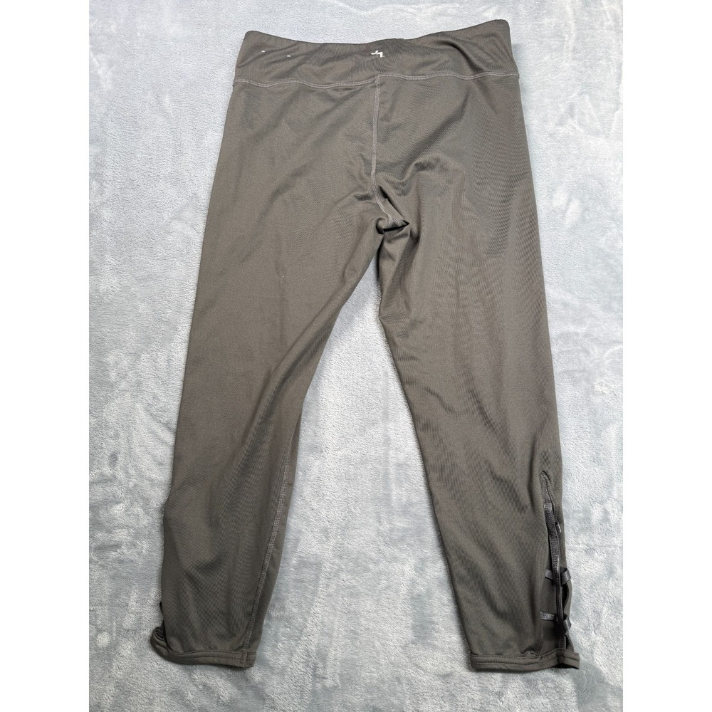 Joylab Capri Leggings Womens Medium Gray Stretch Tapered Leg Athleisure Gym